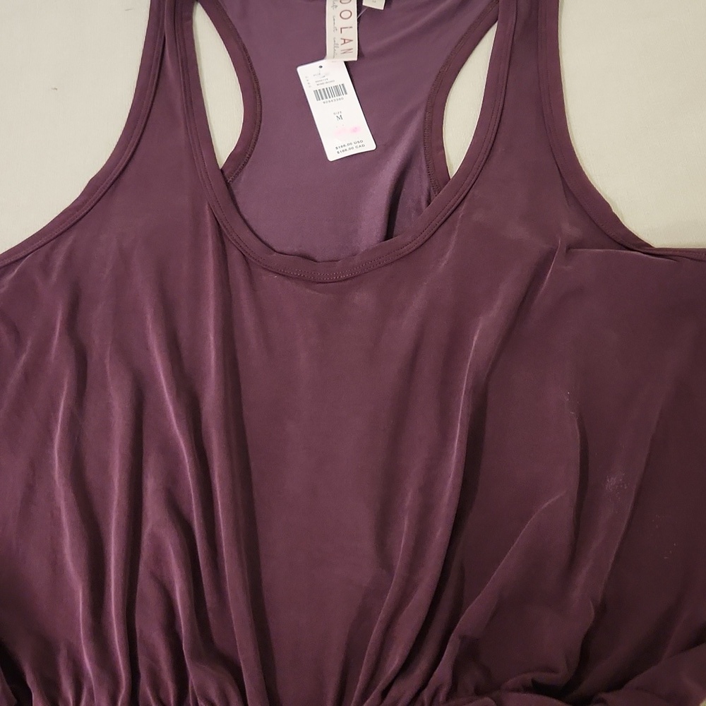 Anthropologie Dolan Left Coast Sleeveless Draped Maxi Dress in a plum Sz MED NWT - Picture 8 of 12